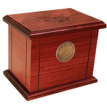 Load image into Gallery viewer, Large/Adult 225 Cubic Inch Wood Air Force Funeral Cremation Urn-Made in USA
