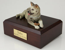 Load image into Gallery viewer, Akita Gray Pet Funeral Cremation Urn Available in 3 Different Colors &amp; 4 Sizes
