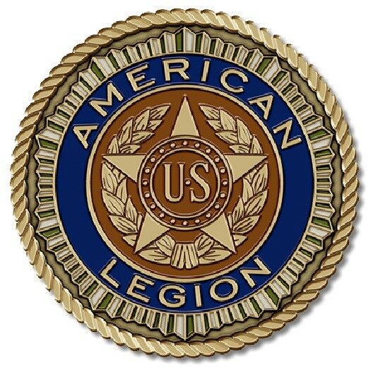 American Legion Medallion for Box Cremation Urn/Flag Case - 3 Inch Diameter