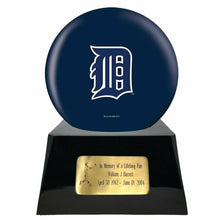 Load image into Gallery viewer, Large/Adult 200 Cubic Inch Detroit Tigers Metal Ball on Cremation Urn Base
