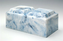 Load image into Gallery viewer, Classic Onyx Sapphire Companion Cremation Urn, 420 Cubic Inches, TSA Approved
