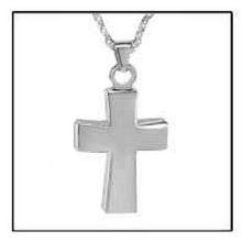 Load image into Gallery viewer, Sterling Silver Polished Funeral Cremation Urn Pendant w/Chain for Ashes
