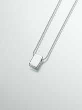 Load image into Gallery viewer, Sterling Silver Slide Rectangle Memorial Jewelry Pendant Funeral Cremation Urn
