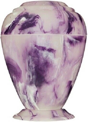 Large/Adult 235 Cubic Inch Georgian Vase Purple Cultured Onyx Cremation Urn