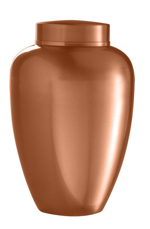 Large/Adult 225 Cubic Inches Copper Stainless Steel Cremation Urn for Ashes