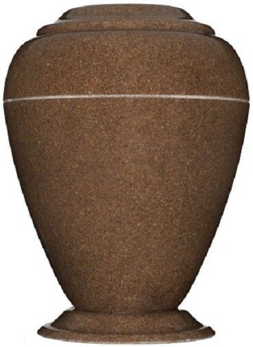 Large/Adult 235 Cubic Inch Georgian Vase Walnut Cultured Granite Cremation Urn
