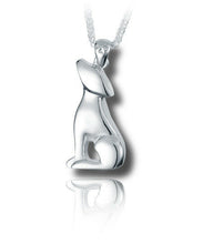 Load image into Gallery viewer, Sterling Silver Good Boy Dog Cremation Urn Pendant for Ashes w/Chain
