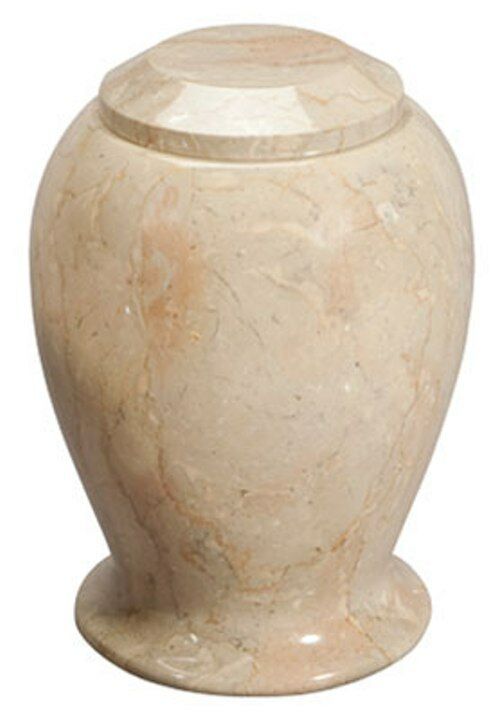 Small/Keepsake 2 1/2 Cubic Inches Beige Natural Marble Cremation Urn