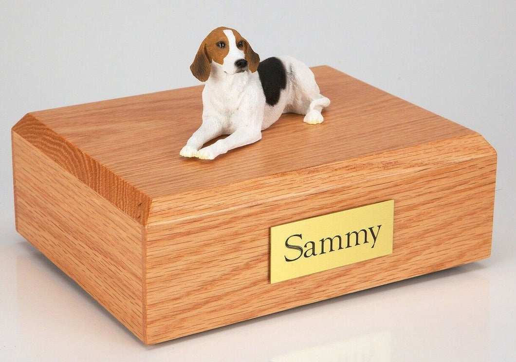 American Foxhound Pet Funeral Cremation Urn Avail in 3 Diff Colors & 4 Sizes