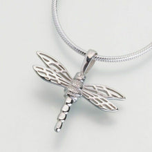 Load image into Gallery viewer, Sterling Silver Small Dragonfly Memorial Jewelry Pendant Funeral Cremation Urn
