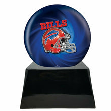 Load image into Gallery viewer, Large/Adult 200 Cubic Inch Buffalo Bills Metal Ball on Cremation Urn Base
