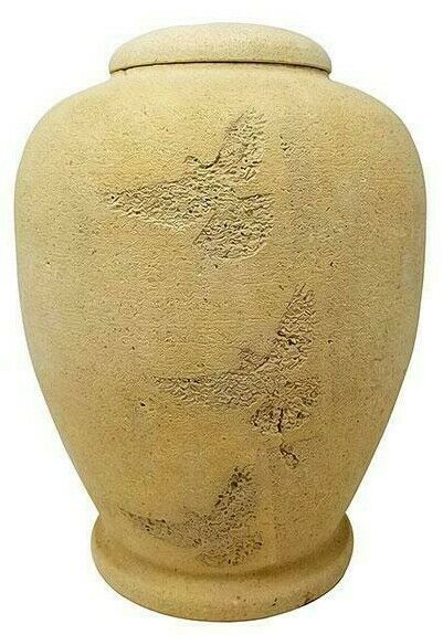 Large/Adult 220 Cubic Inch Biodegradable Flying Dove Funeral Cremation Urn