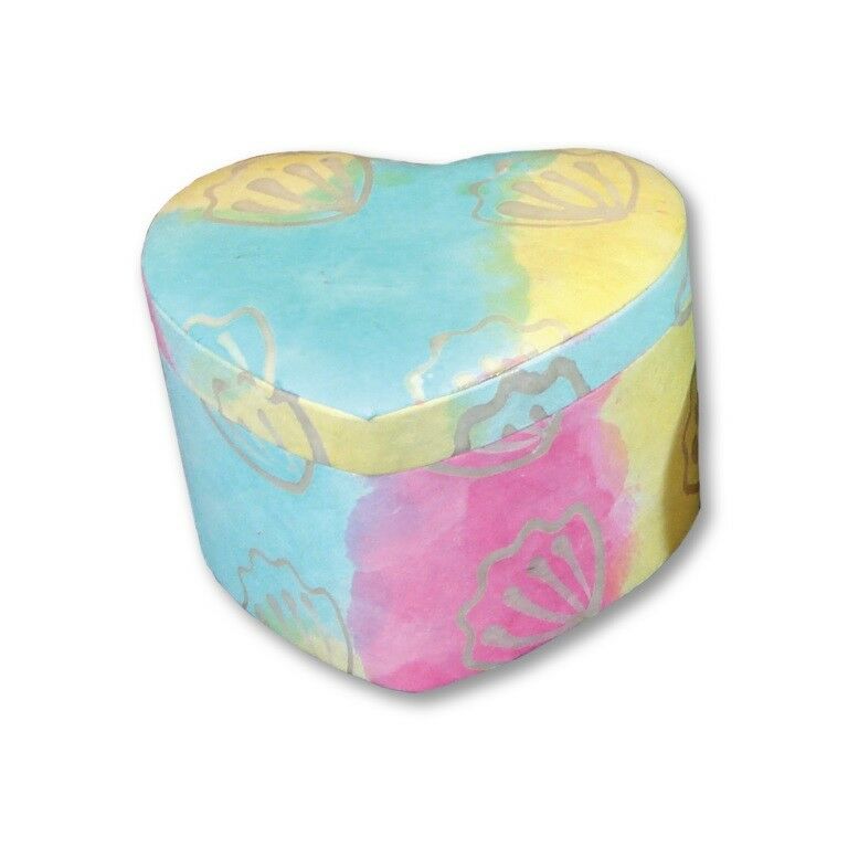 Biodegradable Ecofriendly Pastel Keepsake Heart Cremation Urn, 30 Cubic Inches