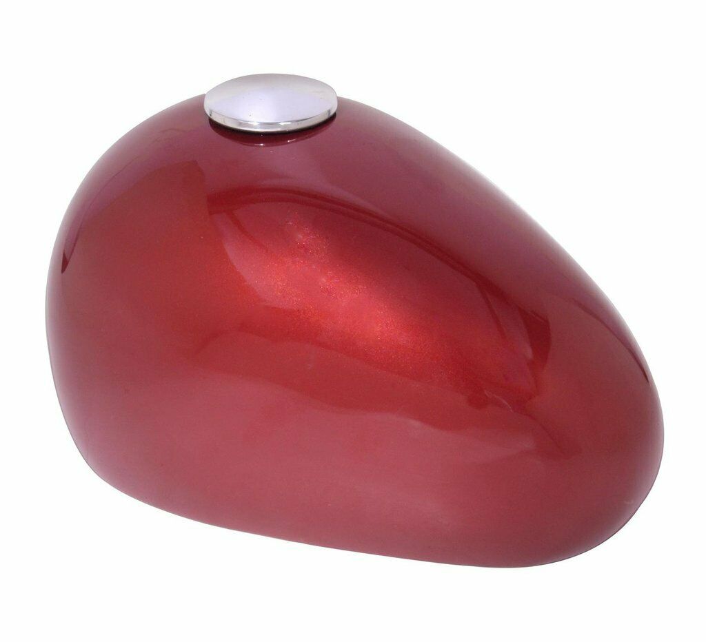 Extra-Large 350 Cubic Inch Red Metal Motorcycle Gas Tank Funeral Cremation Urn