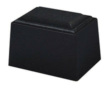 Load image into Gallery viewer, Small/Keepsake 2 Cubic Inch Black Tuscany Cultured Granite Cremation Urn Ashes
