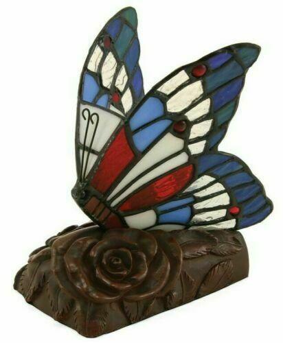Multi-colored Butterfly LED Lamp Keepsake Funeral Cremation Urn for Ashes
