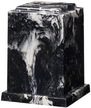 Load image into Gallery viewer, Large 225 Cubic Inch Windsor Elite Black Marlin Cultured Marble Cremation Urn
