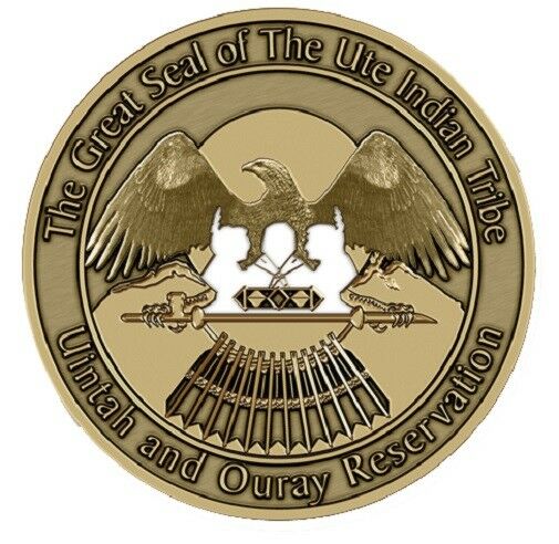 Ute Tribe Medallion for Box Cremation Urn/Flag Case - 4 Inch Diameter