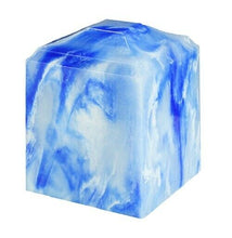 Load image into Gallery viewer, Small/Keepsake 45 Cubic Inch Blue Onyx Cultured Onyx Cremation Urn for Ashes
