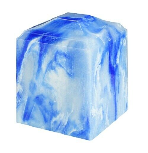 Small/Keepsake 45 Cubic Inch Blue Onyx Cultured Onyx Cremation Urn for Ashes