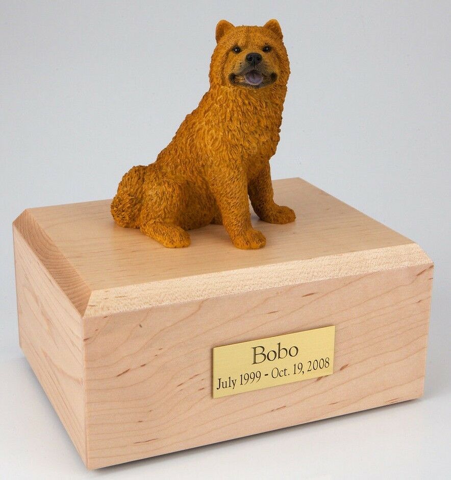 Chow Chow Pet Funeral Cremation Urn Available in 3 Different Colors & 4 Sizes