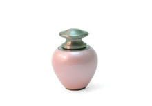 Load image into Gallery viewer, Adult 195 Cubic Inch Brass Pink Funeral Cremation Urn for Ashes
