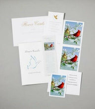 Load image into Gallery viewer, Cardinal Theme Stationery Box Set &amp; 200 Cubic Inch Funeral Cremation Urn
