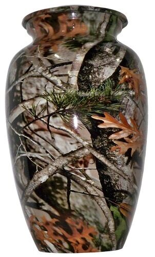 Woodland Camouflage 210 Cubic Inches Large/Adult Cremation Urn for Ashes