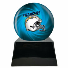 Load image into Gallery viewer, Large/Adult 200 Cubic Inch San Diego Chargers  Metal Ball on Cremation Urn Base
