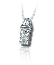 Load image into Gallery viewer, Sterling Silver Wrapping Vines Traditional Funeral Cremation Urn Pendant w/Chain
