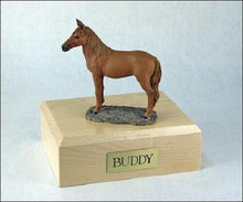 Load image into Gallery viewer, Horse Chestnut Figurine Funeral Cremation Urn Avail 3 Different Colors &amp; 4 Sizes
