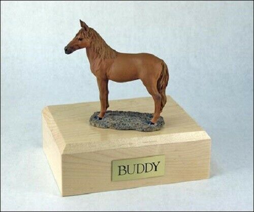 Horse Chestnut Figurine Funeral Cremation Urn Avail 3 Different Colors & 4 Sizes