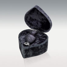 Load image into Gallery viewer, Hand-Cut Glass Funeral Cremation Urn Keepsake with Velvet Heart Box
