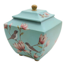 Load image into Gallery viewer, Magnolia Lovebirds Resin Adult 200 Cubic Inch Funeral Cremation Urn for Ashes
