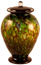 Load image into Gallery viewer, XL/Companion 400 Cubic Inch Venice Forest Funeral Glass Cremation Urn for Ashes
