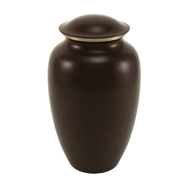 New,Solid Brass MAUS Earth Large Cremation Urn, 195 Cubic Inches