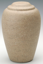Load image into Gallery viewer, Large Grecian Stone Tone Catalina Adult Cremation Urn, 190 Cu. In. TSA Approved
