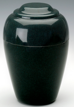 Load image into Gallery viewer, Grecian Green Granite Adult Funeral Cremation Urn, 190 Cubic Inches TSA Approved
