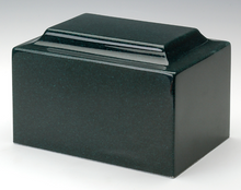 Load image into Gallery viewer, Classic Sea Holly Green Granite Adult Cremation Urn, 210 Cubic Inch TSA Approved
