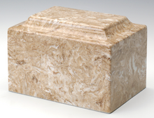 Load image into Gallery viewer, Classic Marble Syrocco Adult Funeral Cremation Urn, 325 Cubic Inch, TSA Approved
