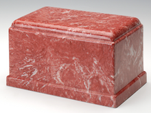 Load image into Gallery viewer, Olympus Cultured Marble Rose Adult Cremation Urn, 275 Cubic Inches TSA Approved
