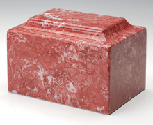 Load image into Gallery viewer, Classic Marble Rose Colored Adult Cremation Urn, 210 Cubic Inches, TSA Approved
