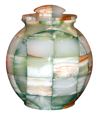 Triumph Onyx Green Adult Funeral Cremation Urn, 220 Cubic Inches