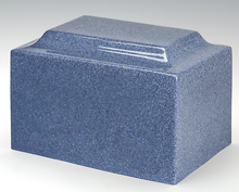 Load image into Gallery viewer, Classic Vintage Blue Granite Adult Cremation Urn, 210 Cubic Inches, TSA Approved
