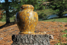 Load image into Gallery viewer, Carpel Pebble Stone Marble Adult Funeral Cremation Urn, 220 Cubic Inches
