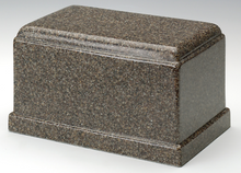 Load image into Gallery viewer, Olympus Brown Granite Adult Funeral Cremation Urn, 275 Cubic Inches TSA Approved
