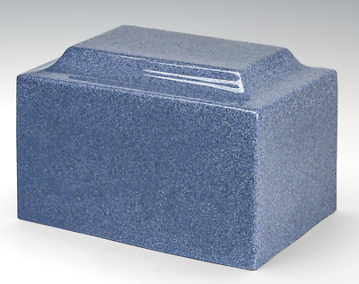Classic Granite Blue 100 Cubic Inches Cremation Urn For Ashes, TSA Approved