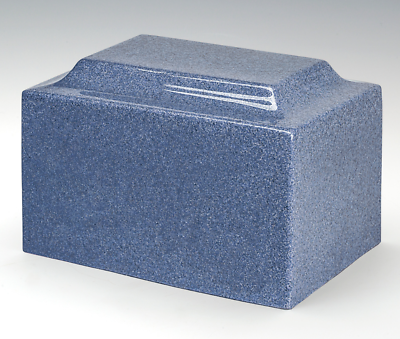 Classic Granite Blue Oversized 325 Cubic Inches Cremation Urn TSA Approved