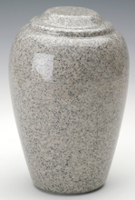 Load image into Gallery viewer, Grecian Mist Gray Granite Adult Cremation Urn, 190 Cubic Inches, TSA Approved
