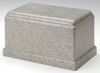 Olympus Mist Gray Granite Adult Cremation Urn, 275 Cubic, Inches TSA Approved